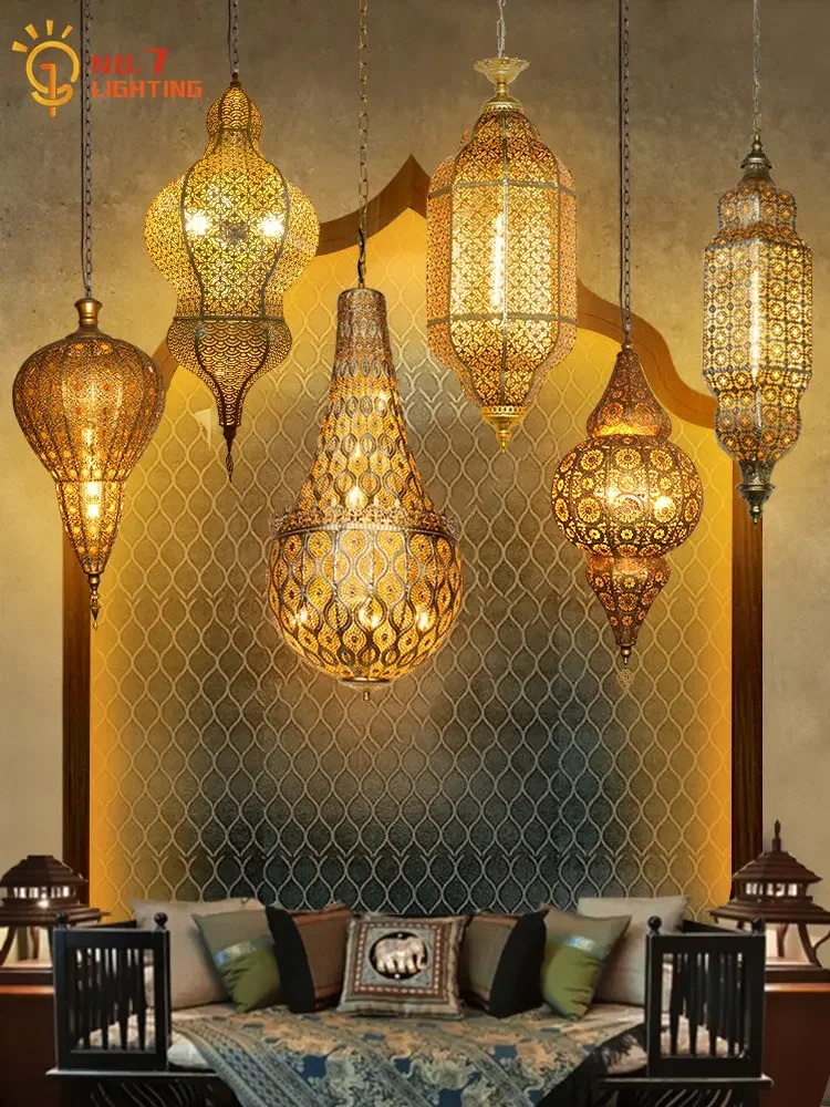 Lighting Metal Wall Decor - Asia Tenggara Maroko Retro Vintage Industri