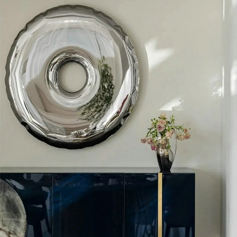 Lighting Metal Wall Decor - Dekorasi dinding donat berlapis baja tahan