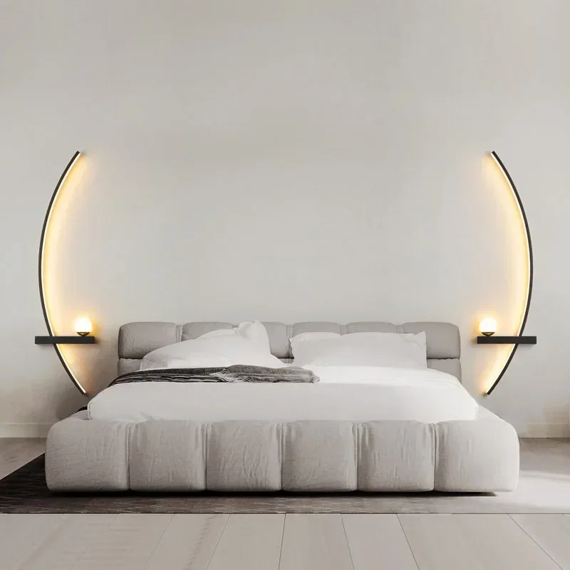 Home Decor Lighting Manufacturer - Lampu Dinding LED Nordik Bergaris untuk