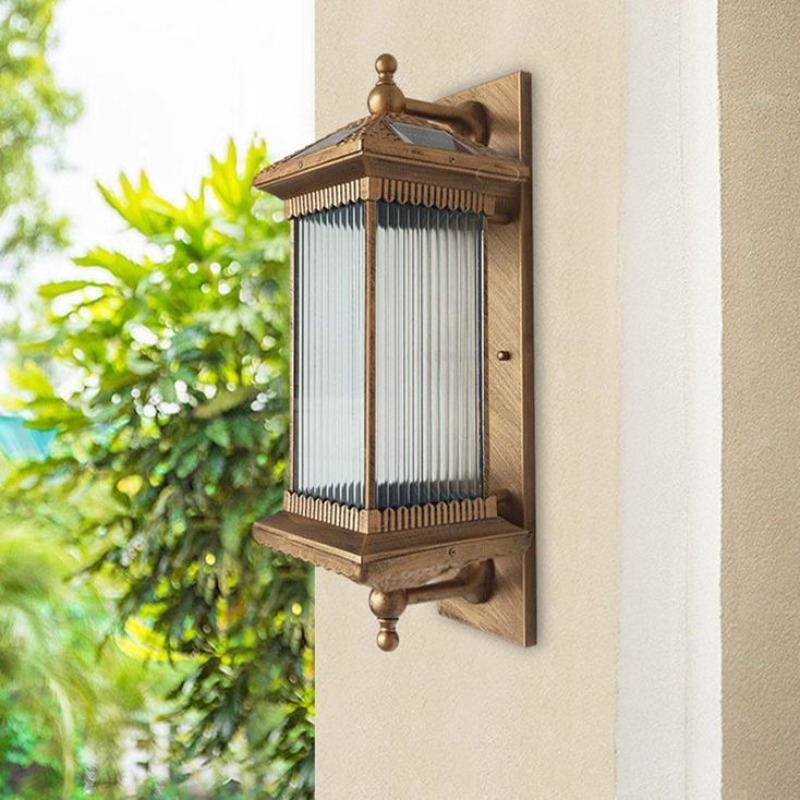 Lighting Metal Wall Decor - Lampu Dinding LED Tenaga Surya Logam