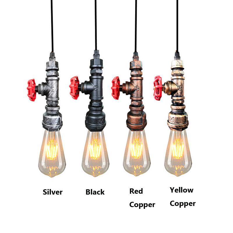 Lighting Metal Wall Decor - Lampu Gantung Pipa Air Gaya Retro