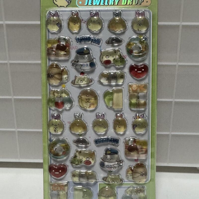 Lighting Decor Items - Stiker Kartun Sumikkogurashi Kristal Gelembung Lucu