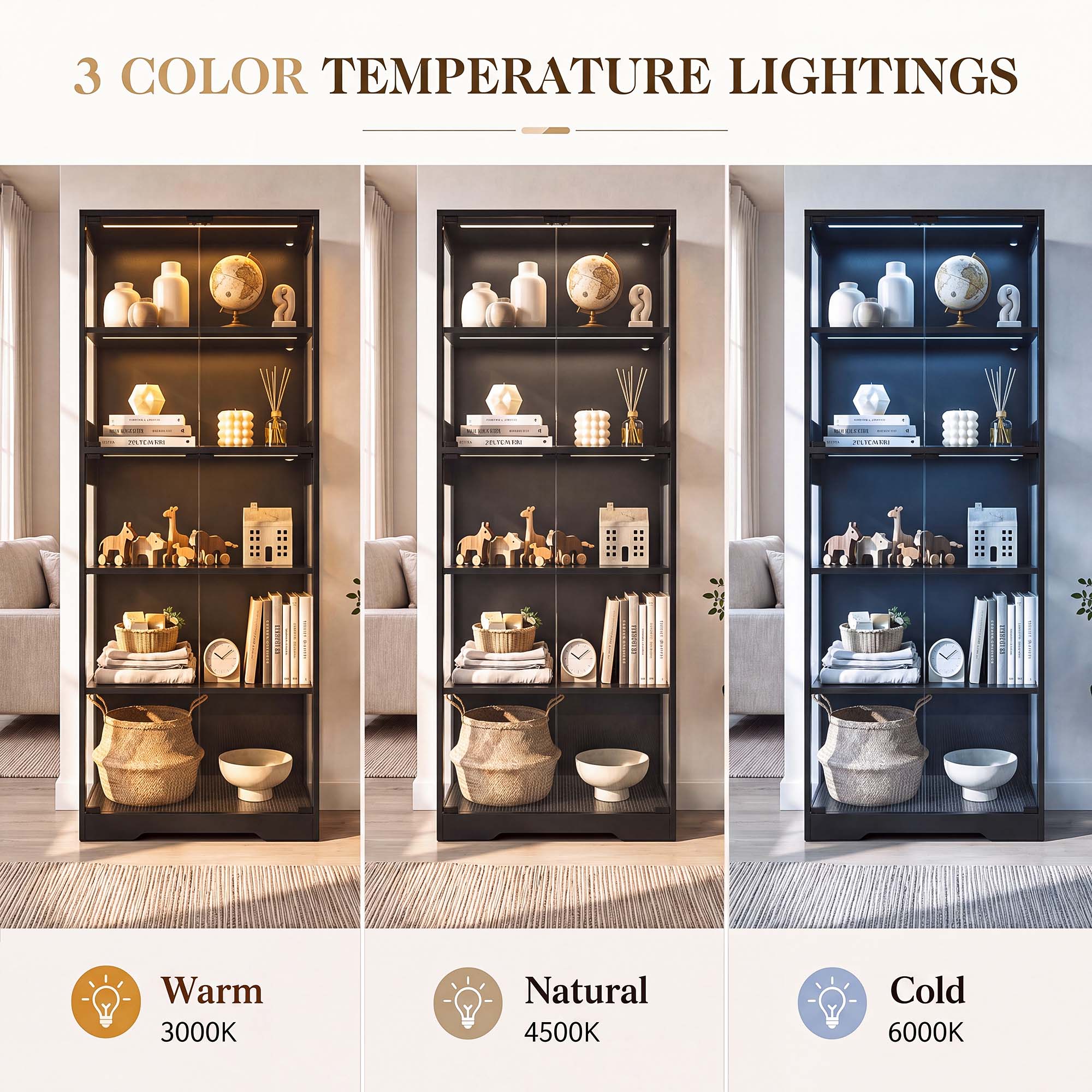 TCGBKAF Lemari Pajangan 5 Ting - Home Lighting & Decor St Catharines On ulasan dan harga