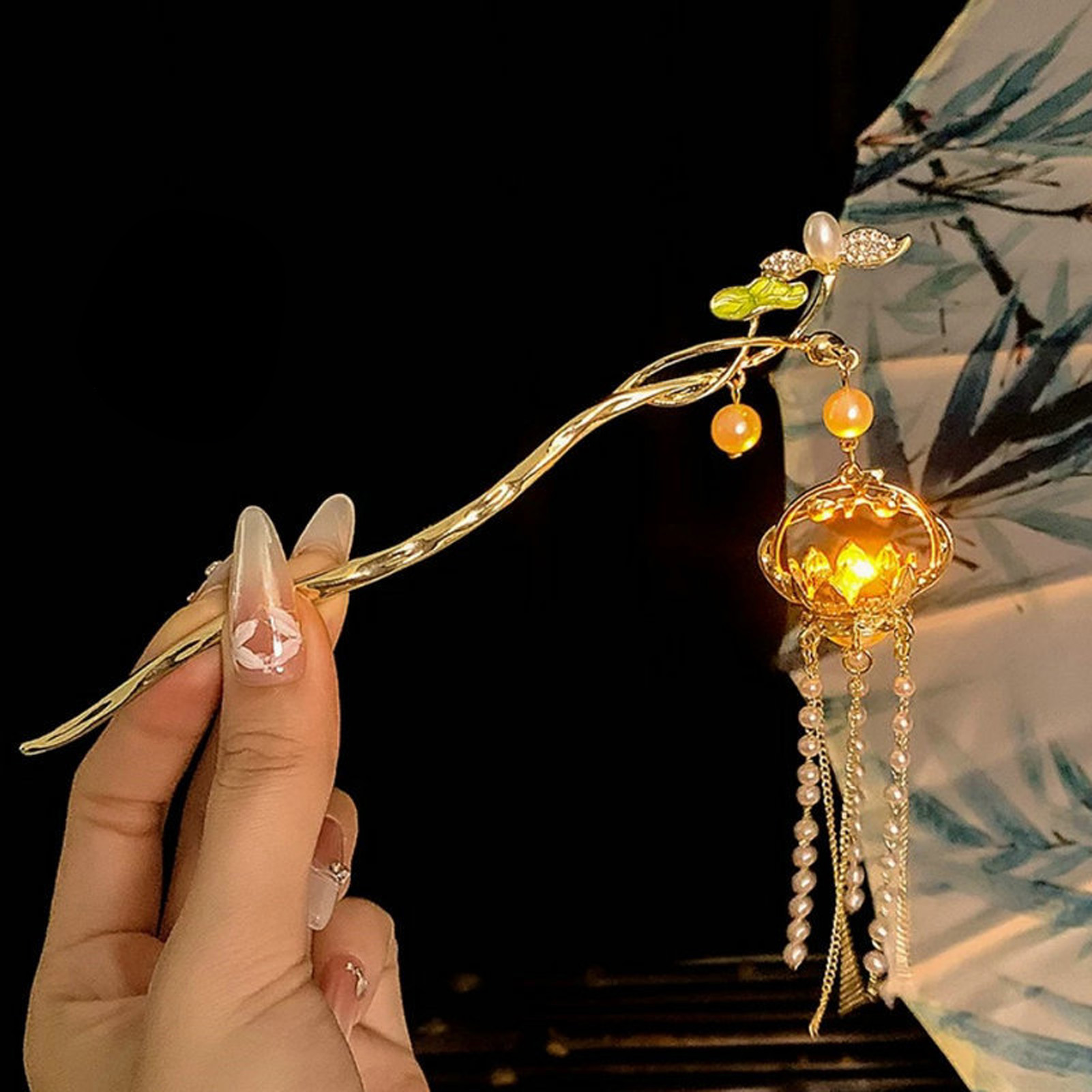 Jepit Rambut Bunga Bercahaya T - Lighting Decor Items ulasan dan harga