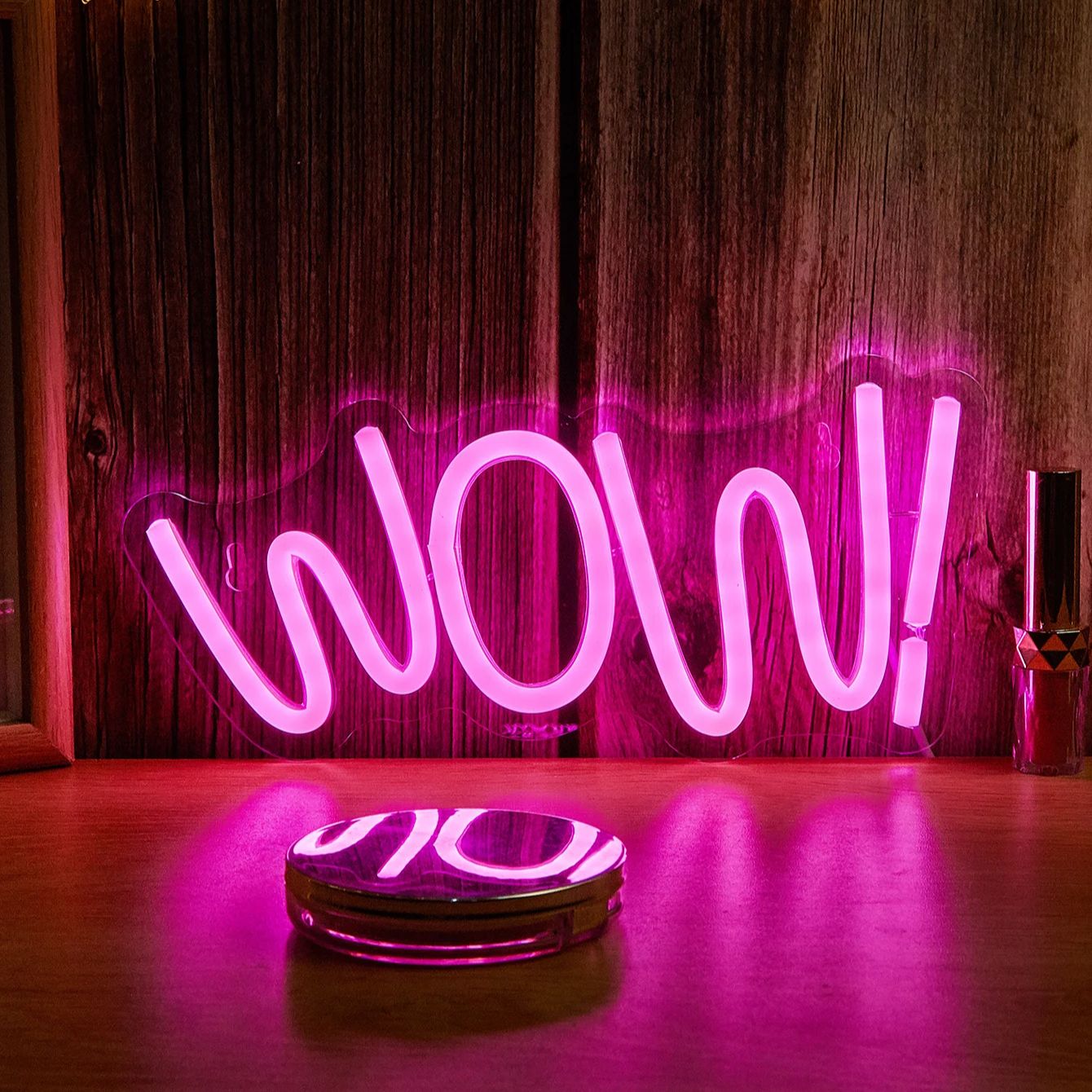 Chi-buy LED Neon WOW Lampu Neo - Lighting Decor Wow ulasan dan harga