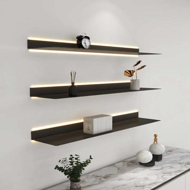 ‌ Rak Dinding Logam Berlampu L - Lighting Metal Wall Decor ulasan dan harga