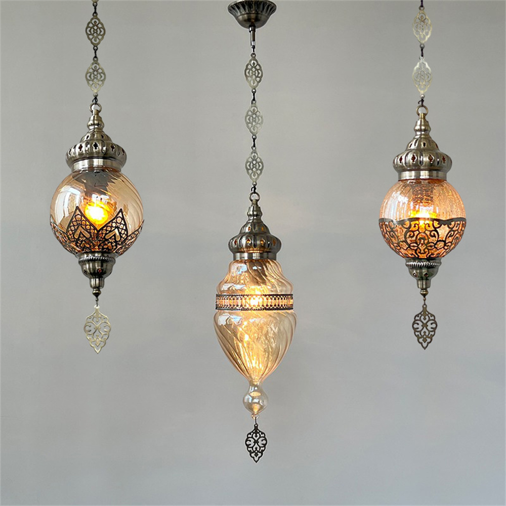 Lampu Gantung Kaca Buatan Tang - Lighting Decor Store ulasan dan harga