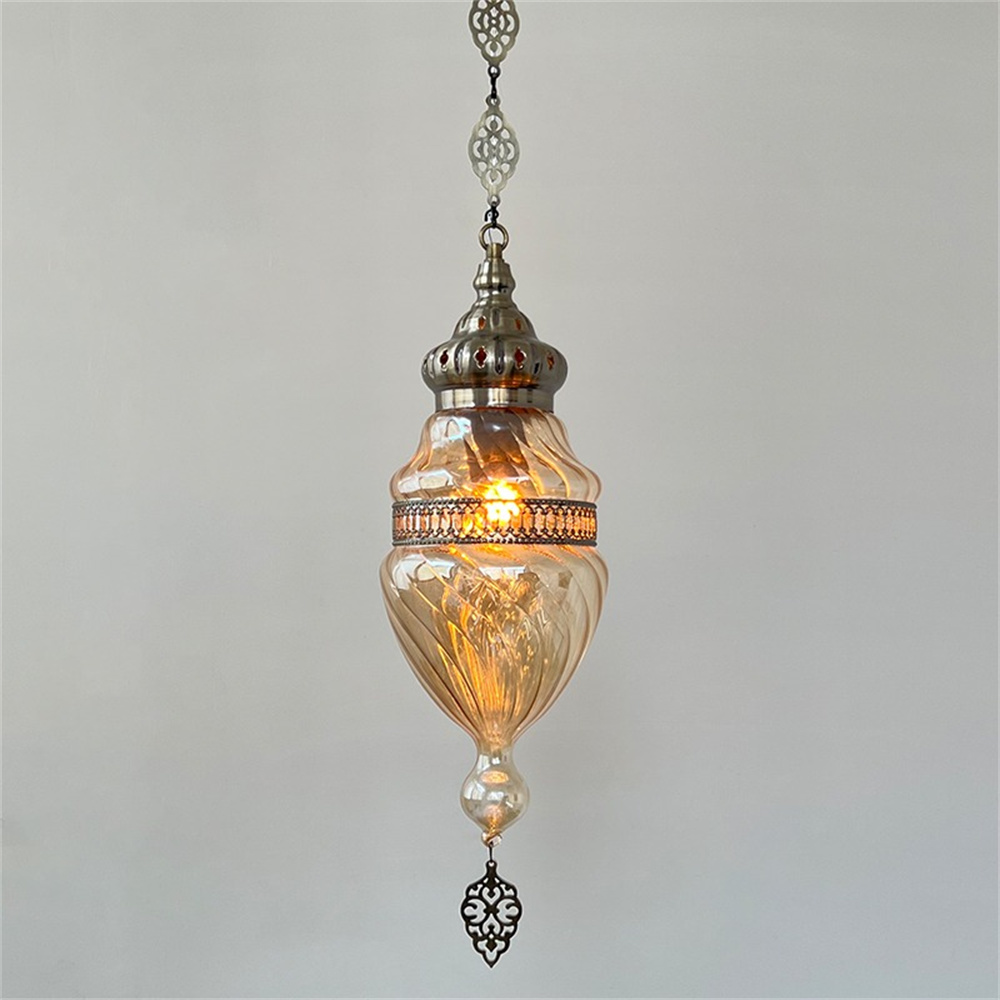 Lampu Gantung Kaca Buatan Tang - Lighting Decor Store ulasan dan harga