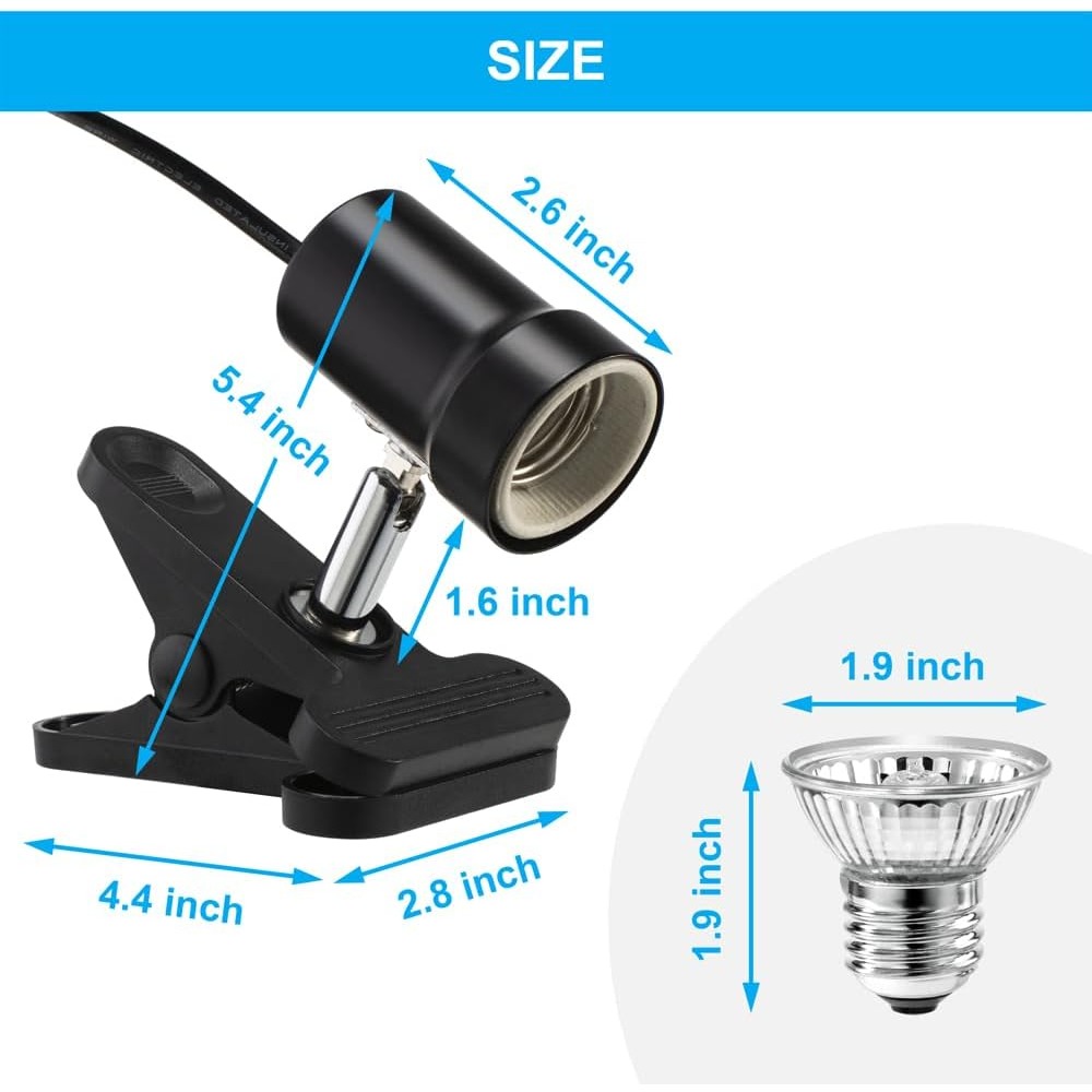 Lampu Pemanas Reptil E27 denga - Gecko Lighting & Decor ulasan dan harga