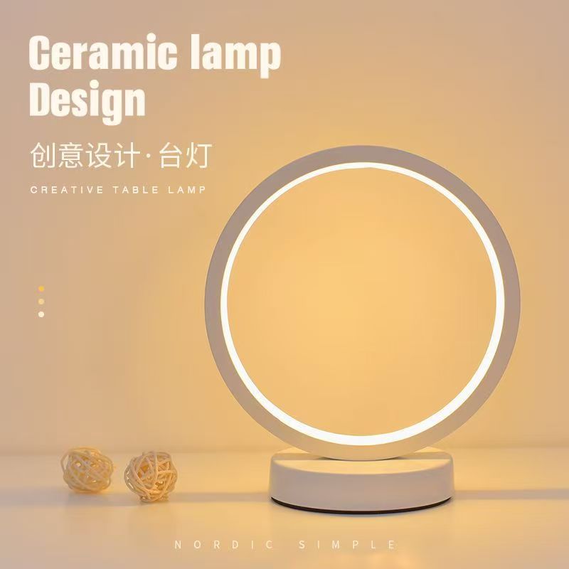 Lampu Meja Cincin Sederhana LE - Lighting Decor For Living Room ulasan dan harga