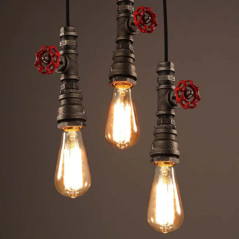 Lampu Gantung Pipa Air Gaya Re - Lighting Metal Wall Decor ulasan dan harga