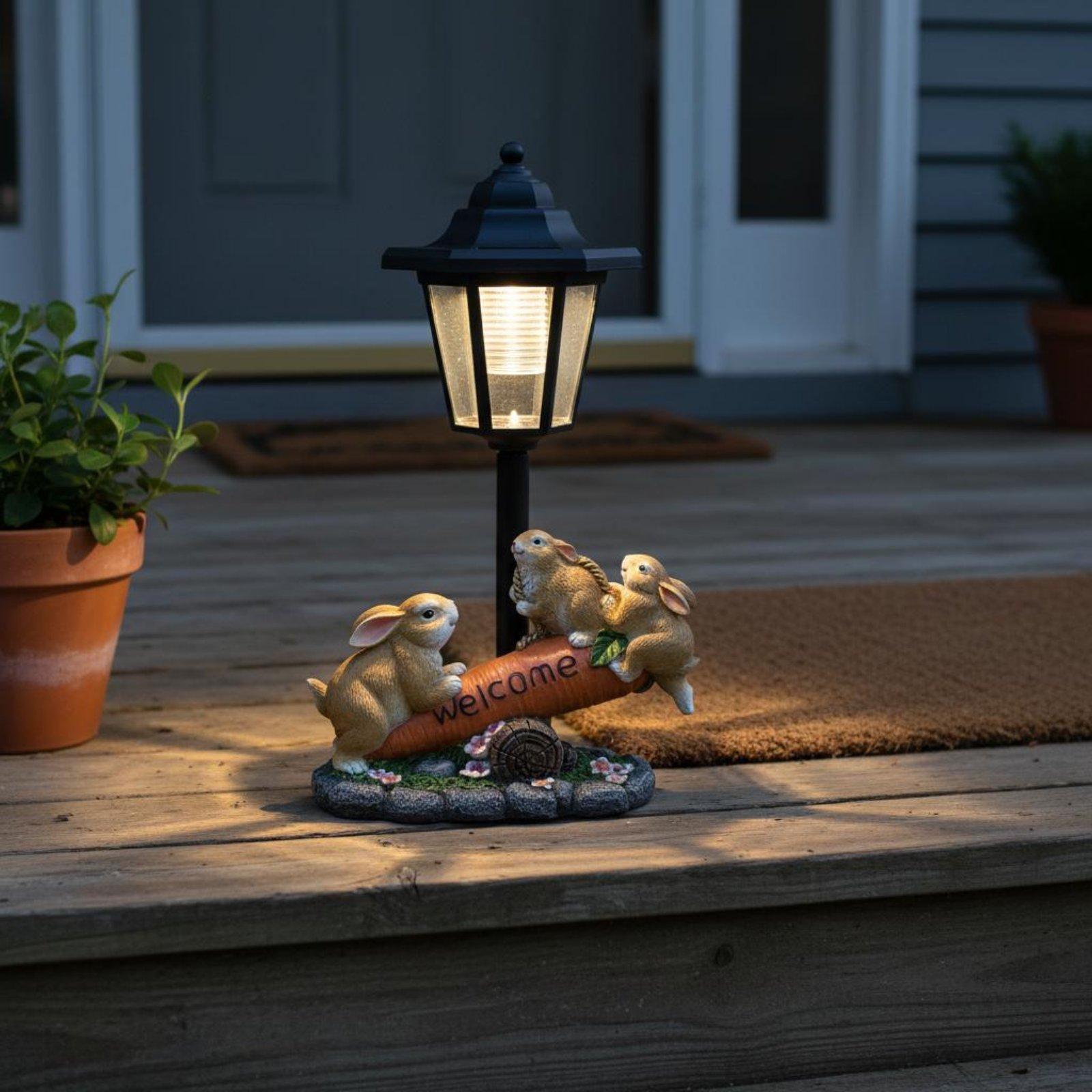 Patung Kelinci Tenaga Surya, L - Yard Lighting Decor ulasan dan harga