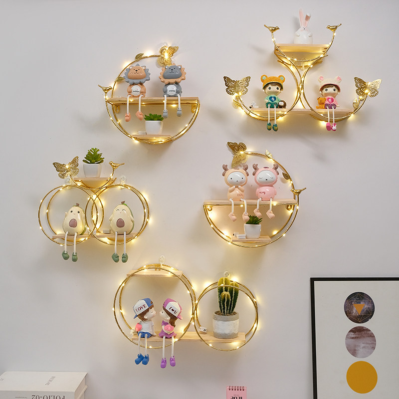 Rak Dinding Tanpa Bor untuk De - Lighting Metal Wall Decor ulasan dan harga