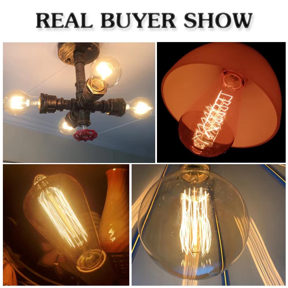 Bohlam Lampu Retro Edison E27  - Lighting Decor Items ulasan dan harga